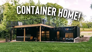 Shipping Container Tiny House w/ Rooftop Deck! | Airbnb Container Home Tour!