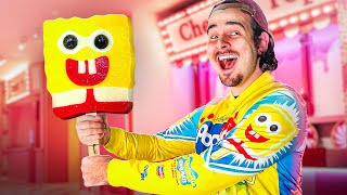 World's Largest SpongeBob Popsicle! ( I Ate It!)