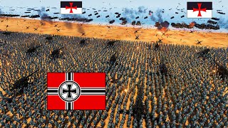 8,000,000 Medieval Army VS D-DAY Beach Defenses! - Ultimate Epic Battle Simulator 2 UEBS 2