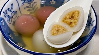 Peanut Tang Yuan, Popular Chinese Glutinous Rice Flour Recipe | 花生汤圆简单做法