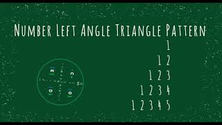 64 Number Left Angle Triangle Pattern without any pre-defined method using while loop in Python