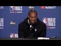 Kawhi laughs when asked about why he didn’t take final shot in Game 5  2019 NBA Finals