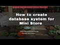 Ms Access | How to create  database system for Mini Store  Part 1