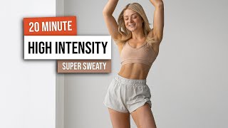20 MIN KILLER HIIT Full Body Workout - No Equipment - No Repeat Cardio HIIT Home Workout