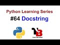#64 Docstring In Python ( Hindi ) | Python Tutorials For Beginners In Hindi | Tech Blooded
