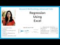 Regression Using Excel(regression)(excel)(2022)(data analysis)(linear)