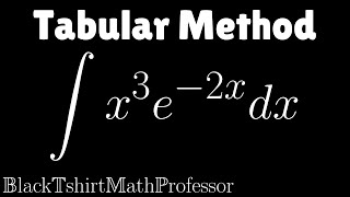 Tabular Method Problem 2 (Calculus 2)