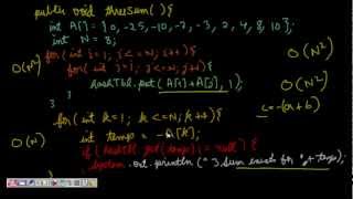Programming Interviews: Algorithm: 3 SUM problem