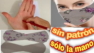 como hacer cubrebocas sin patron | Mascherina facile | Como Hacer Tapabocas CASERO | Mascarillas diy