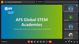 سلسلة زكاة العلم نشره 15 : AFS Global STEM Academies مع يوسف عمرو (قُبل بالبرازيل).