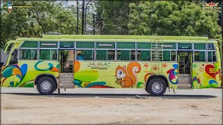 SSK The first 12m bus in Tuticorin on its first day run