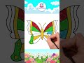 Butterfly Drawing- Facile disegno della farfalla #shorts #drawing #howtodraw #disegno