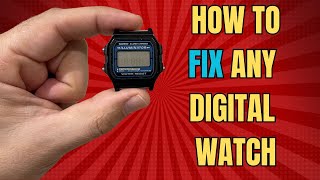 How to fix a watch that wont turn on - simple casio fix