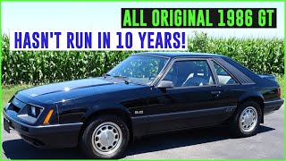 1986 Mustang GT First Start in Over 10 Years! 1 Owner Car - TIPS04E42