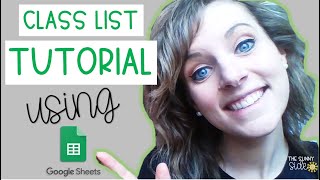 GOOGLE SHEETS TUTORIAL | Digital Class Lists