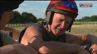 Ron Thompson, the 79-year-old trainer who rides out every day