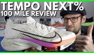 Nike Air Zoom Tempo Next% after 100 miles | Runners review | Best high speed training shoe? | eddbud