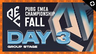 PUBG EMEA Championship: Fall // Group Stage - Day 3