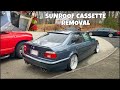 BMW 540i SUNROOF CASSETTE REMOVAL (E39)