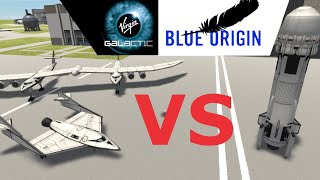 KSP: Virgin Galactic Vs Blue Origin! Best Space Tourism Company?