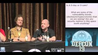 DEF CON 19 - Panel - Is it 0-day or 0-care?