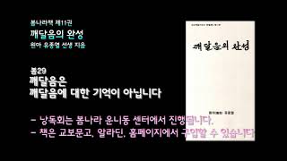 [봄나라]깨달음은 깨달음에 대한 기억이 아닙니다 - 11권 깨달음의 완성 낭독듣기 봄29