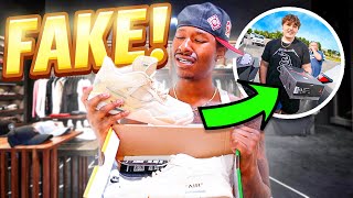 A Subscriber Gave Me FAKE SNEAKERS Smh....