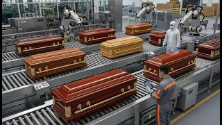 Inside a Casket Manufacturing Factory | From Raw Materials to Final Farewell (Full Process)