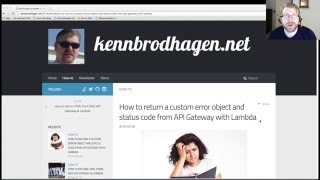 Return a custom error and status from API Gateway &Lambda