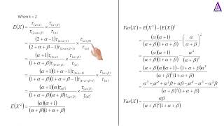 How to obtain the mean and variance of Beta Distribution.