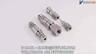 DEFLOK Swagelok Type High Pressure Adapters Male Quick Coupling Tube fittings Connecters