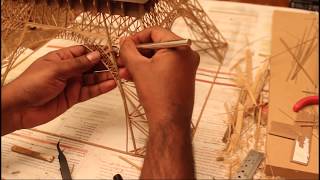 Making of Eiffel Tower with Bamboo Sticks - Bamboo Eiffel Tower