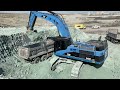 Caterpillar 345C Excavator Loading Trucks - 65 Minutes Movie