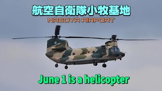 【4K】航空自衛隊小牧基地　6月1日はヘリコプター