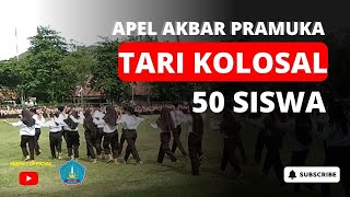 TARIAN KOLOSAL!!! SMPN 1 Tilamuta pada Kegiatan Apel Akbar Pramuka Kwatir Ranting Tilamuta 2023