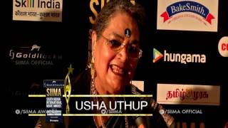 Usha Uthup At SIIMA 2016 - Tamil Red Carpet