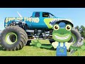 Gecko And The Monster Truck! Gecko's Real Vehicles | Ambulance Trams and More | Learning For Kids