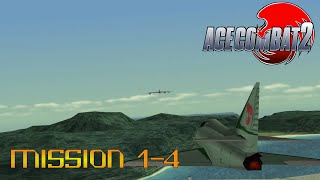 Ace Combat 2 - Mission 1-4 Gambit to Tin Castle  | One Day Several Missions