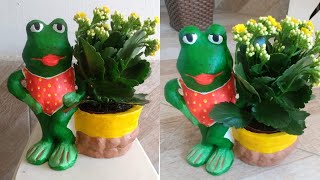 Vaso sapinha charmosa de cimento / vaso de cimento para planta