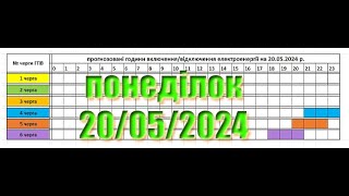 Графік відключення від cвітла у Закарпатті на 20 травня 2024 р..1L2591