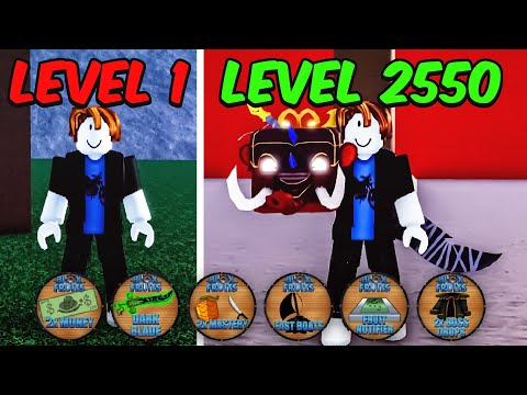 Noob To MAX LEVEL With ONLY GAMEPASSES in Blox Fruits [FULL MOVIE]