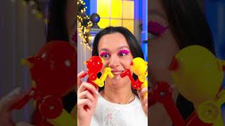 DON'T EAT SUCH BIG LOLLIPOPS WHILE PREGNANT! 🤯| She uses cool lollipop gun gadget, gift idea#shorts