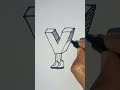 Drawing from Letter V #shorts #art #drawing #trendingshorts