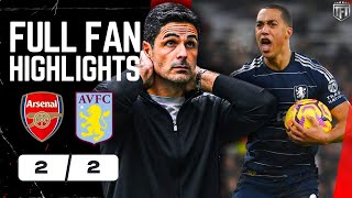 Arsenal BOTTLED a 2-0 LEAD! Arsenal 2-2 Aston Villa Highlights