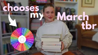 tbr wheel chooses my March reads📖🌷| VERY random (putting off, wanting to unhaul, had for 1 year+)