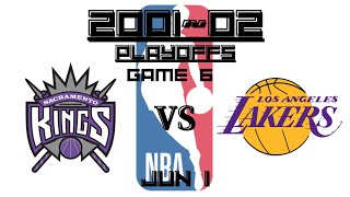 【NBA】2001~02 playoffs KINGS vs LAKERS game6 6 1