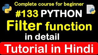 #133 what is filter function in python // Complete Python tutorial(2020)
