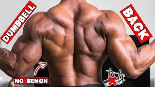 DUMBBELL BACK WORKOUT AT HOME | NO BENCH NEEDED!