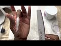 how to icicle snowflake winter nails stiletto acrylic nails milky white ombré