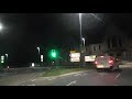 driving at night around plymouth devon england 6th september 2018